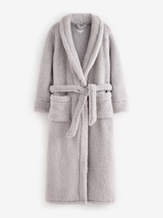 Bath & Body Works Grey Fleece Robe - Image 6 of 9