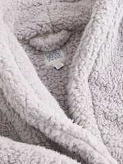 Bath & Body Works Grey Fleece Robe - Image 9 of 9