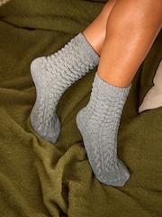 Bath & Body Works Grey Cosy Socks 1 Pack - Image 1 of 2