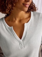 Bath & Body Works Grey Metallic Knit Night Shirt - Image 5 of 9