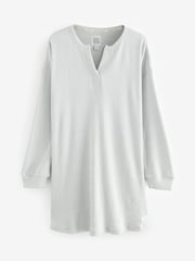 Bath & Body Works Grey Metallic Knit Night Shirt - Image 7 of 9