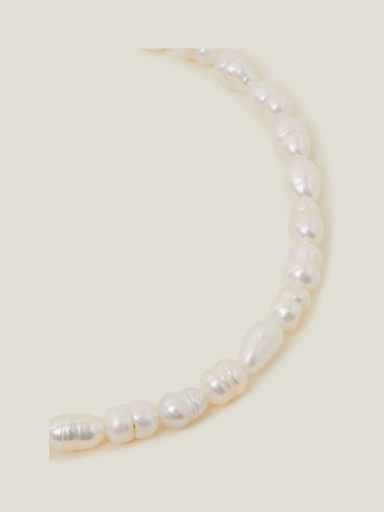 Accessorize 14ct Gold Plated Seed Pearl Bracelet - Image 2 of 3