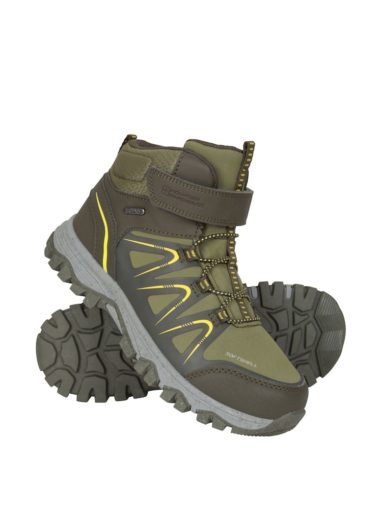 Mountain Warehouse Green Crossroad Softshell Walking Boots - Image 1 of 5 Mountain Warehouse Green Crossroad Softshell Walking Boots - Image 1 of 5