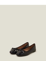 Accessorize Black Quilted Ballet Flats - Image 2 of 4