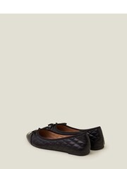 Accessorize Black Quilted Ballet Flats - Image 3 of 4