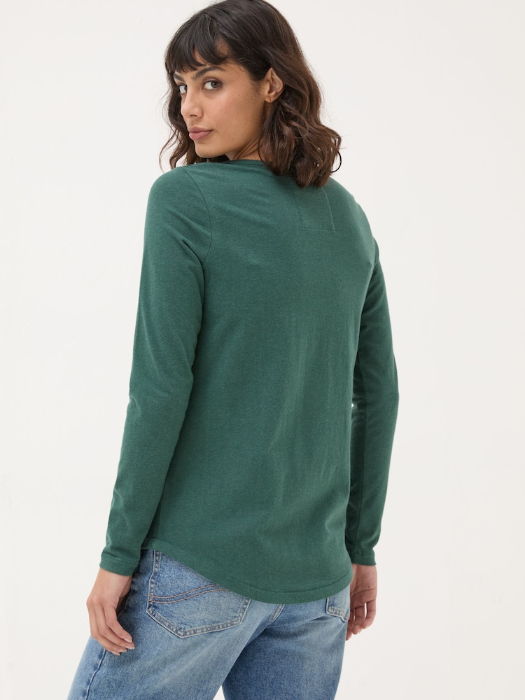 FatFace Bree Green T-Shirt - Image 2 of 4 FatFace Bree Green T-Shirt - Image 2 of 4