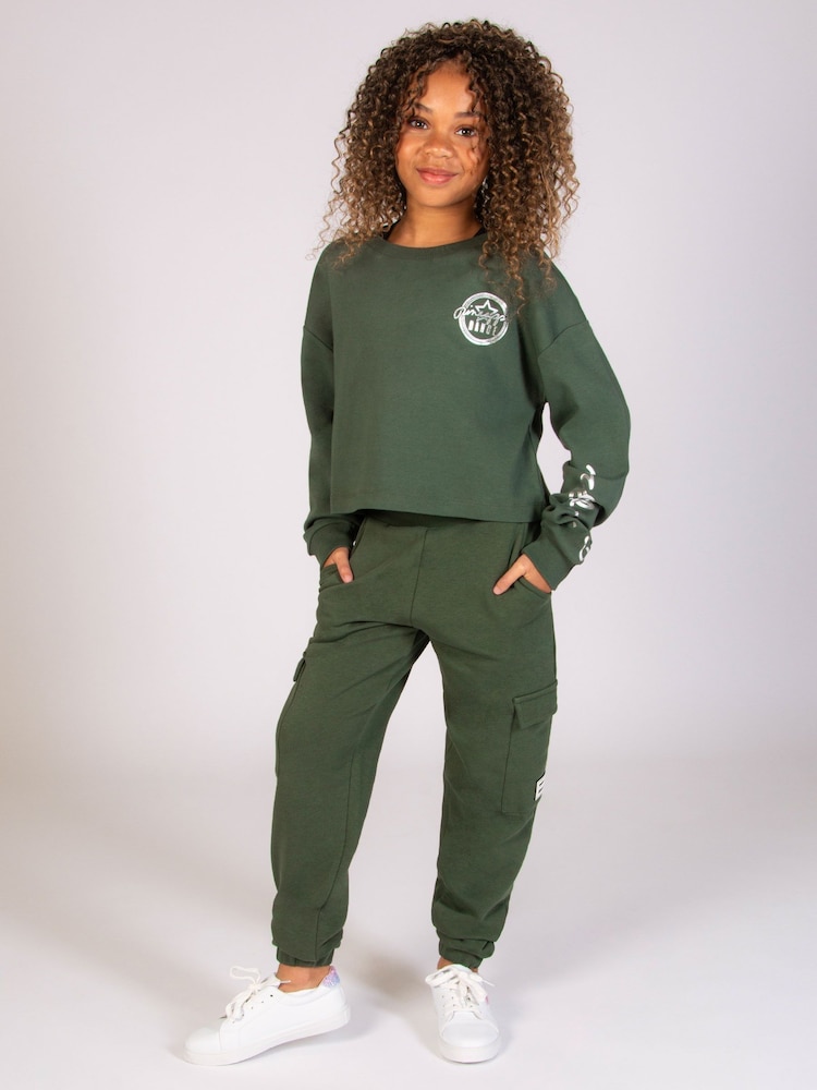 Verde claro - Pantalones de chándal estilo cargo de Pineapple - Imagen 2 de 5