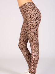 Pineapple Animal Print Girls Leopard Leggings - Image 1 of 6