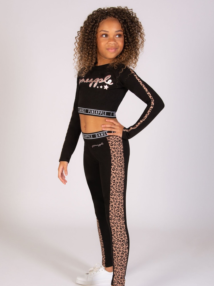 Logo Girls Long Sleeve Crop Top - Image 3 of 6