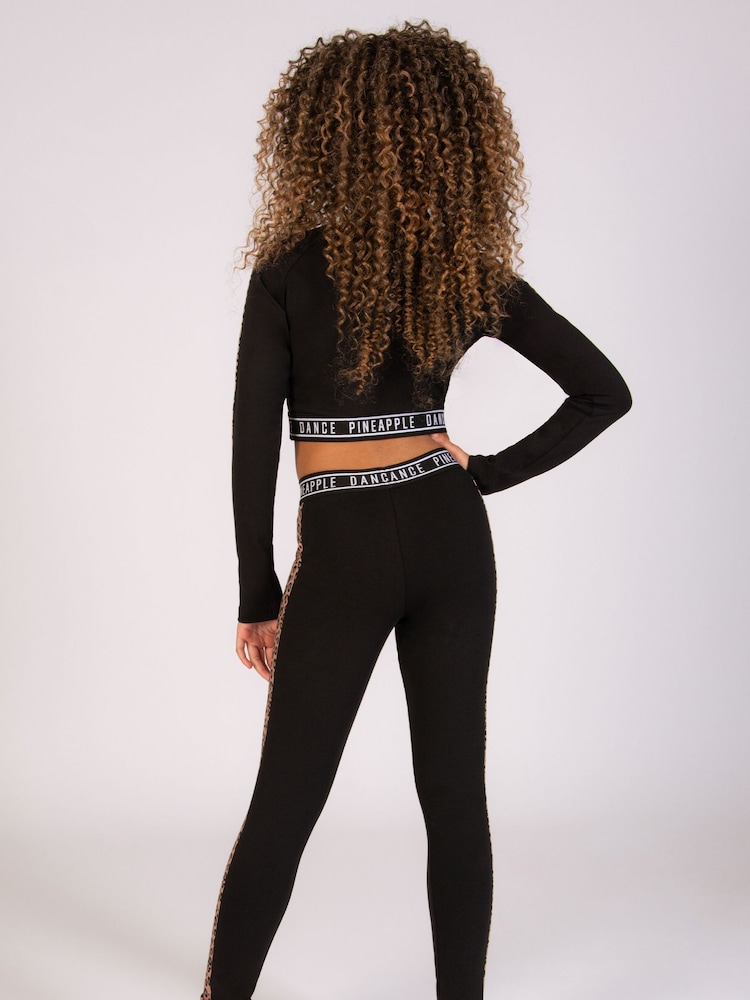 Logo Girls Long Sleeve Crop Top - Image 4 of 6