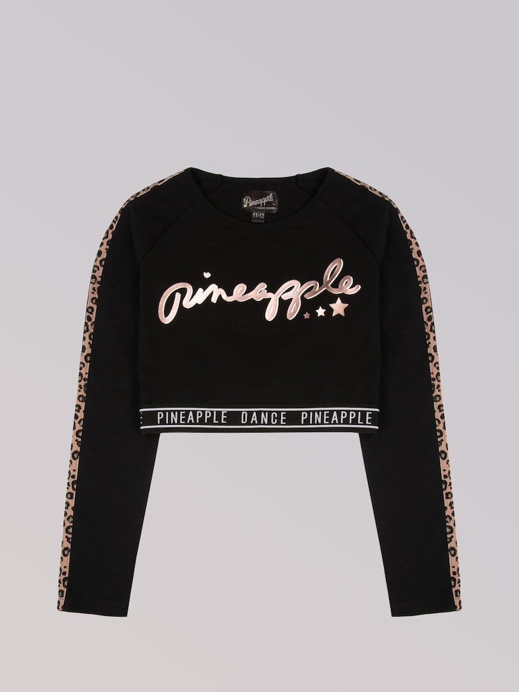 Logo Girls Long Sleeve Crop Top - Image 5 of 6