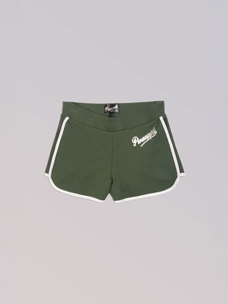 Pineapple Light Green Sporty 100% Cotton Shorts - Image 5 of 5
