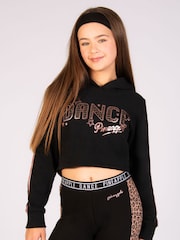 Pineapple Black Dance Girls Crop Hoodie - Image 1 of 6