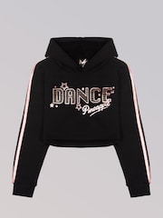 Pineapple Black Dance Girls Crop Hoodie - Image 5 of 6