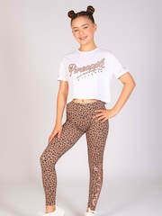 Pineapple White Logo Girls Dance Crop T-Shirt - Image 2 of 6