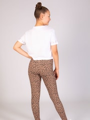 Pineapple White Logo Girls Dance Crop T-Shirt - Image 4 of 6