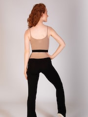 Pineapple Brown Womens Strappy Midi Crop Bra Top - Image 4 of 6