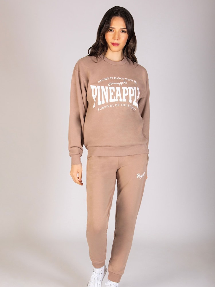Pineapple Light Brown Skinny Zip Joggers - Image 2 of 7