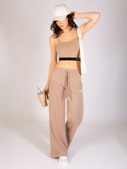 Pineapple Brown Womens Essential Wide Leg Joggers - Image 2 of 6