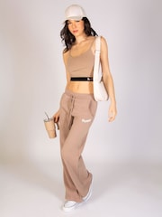 Pineapple Brown Womens Essential Wide Leg Joggers - Image 5 of 6