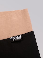 Pineapple Black High Waist Womens Shorts - Image 6 of 6