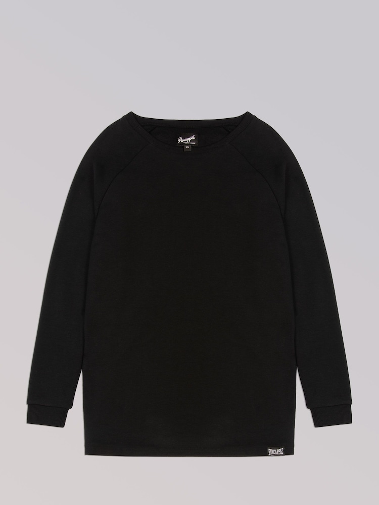 Pineapple Black Longline Off Shoulder Womens Sweater - Image 6 of 7