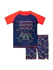 Harry Bear Blue Gaming Top and Short Set - Image 2 of 4