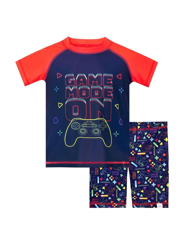 Harry Bear Blue Gaming Top and Short Set - Image 2 of 4