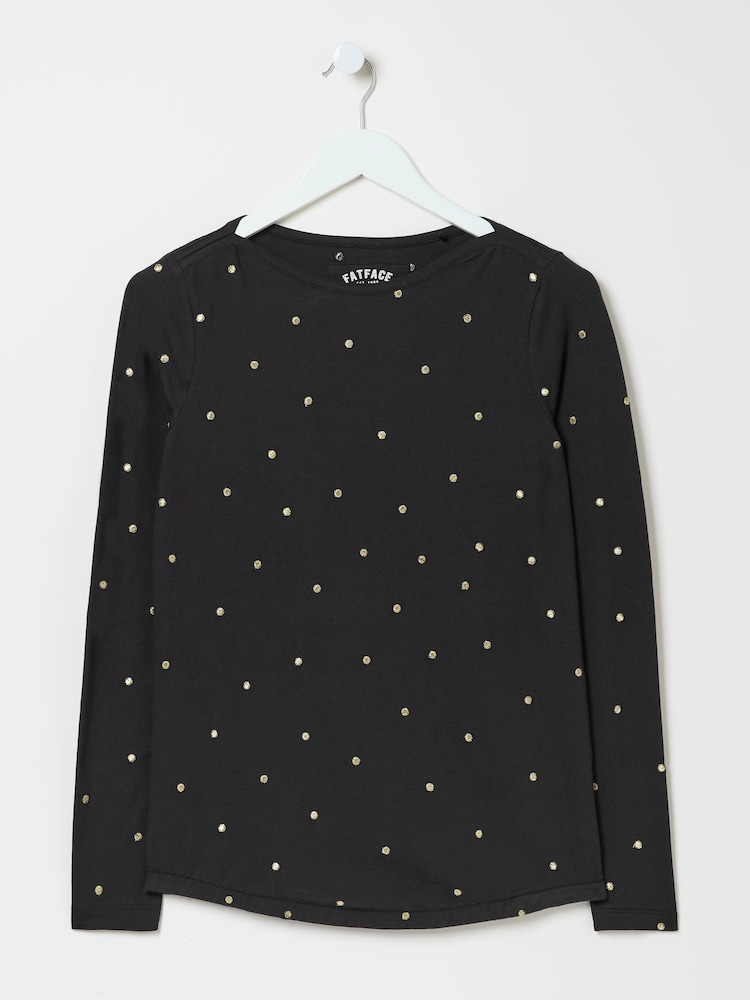 FatFace Bree Black Spot T-Shirt - Image 8 of 8