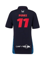 Fanatics Kids Blue F1 Red Bull Racing 2024 Sergio Perez Team Polo Shirt - Image 3 of 3