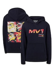 Fanatics Kids Blue F1 Red Bull Racing Max Verstappen Pop Art Driver Hoodie - Image 1 of 3