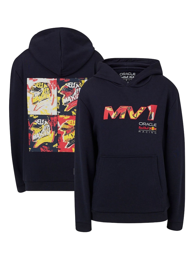 Fanatics Kids Blue F1 Red Bull Racing Max Verstappen Pop Art Driver Hoodie - Image 1 of 3