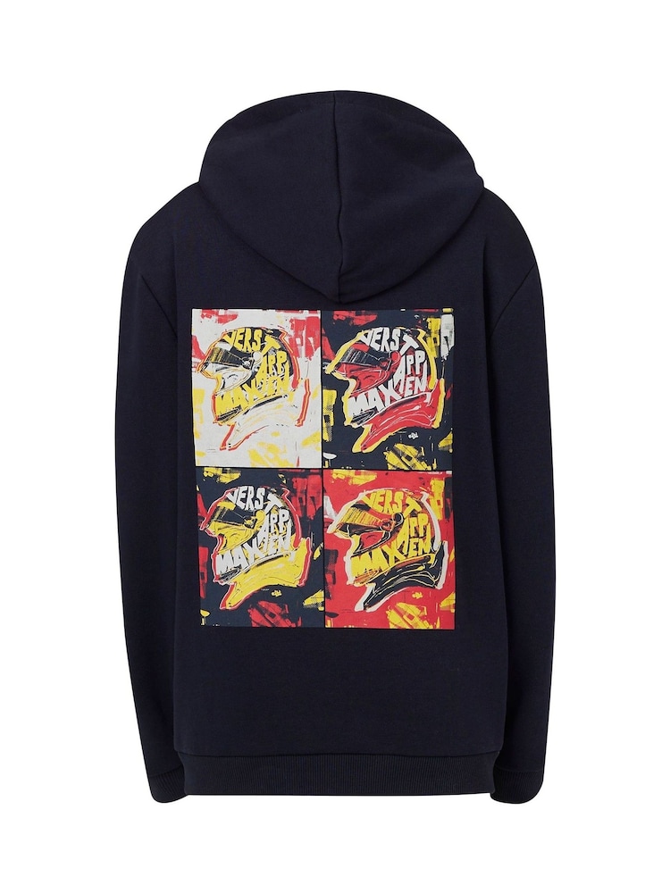 Fanatics Kids Blue F1 Red Bull Racing Max Verstappen Pop Art Driver Hoodie - Image 3 of 3