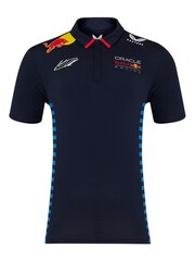 Fanatics F1 Red Bull Racing 2024 Sergio Perez Team Blue Polo Shirt - Image 2 of 3