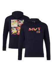 Fanatics Unisex Oversized F1 Red Bull Racing Max Verstappen Pop Art Driver Black Hoodie - Image 1 of 3