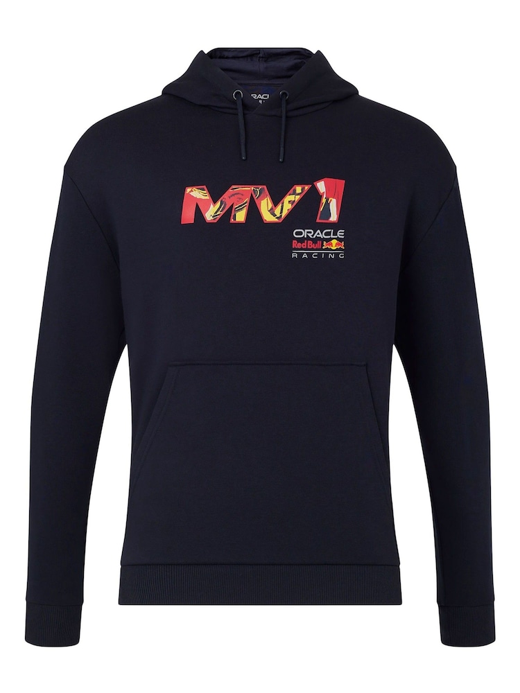 Fanatics Unisex Oversized F1 Red Bull Racing Max Verstappen Pop Art Driver Black Hoodie - Image 2 of 3
