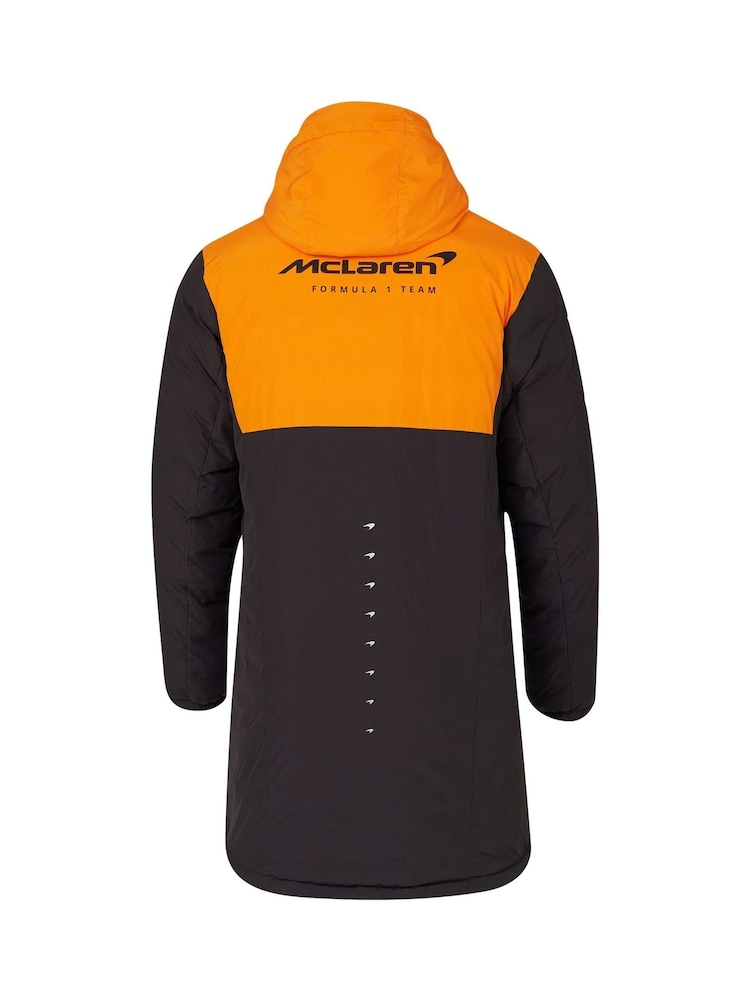 Fanatics Grey F1 McLaren 2024 Team Longline Padded Jacket - Image 3 of 3