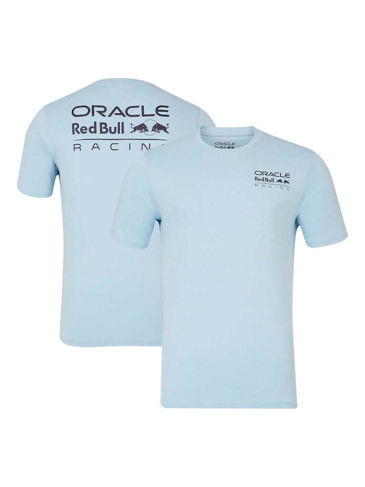 Fanatics Unisex Blue 100% Cotton F1 Red Bull Racing Colour Logo T-Shirt - Image 1 of 3 Fanatics Unisex Blue 100% Cotton F1 Red Bull Racing Colour Logo T-Shirt - Image 1 of 3