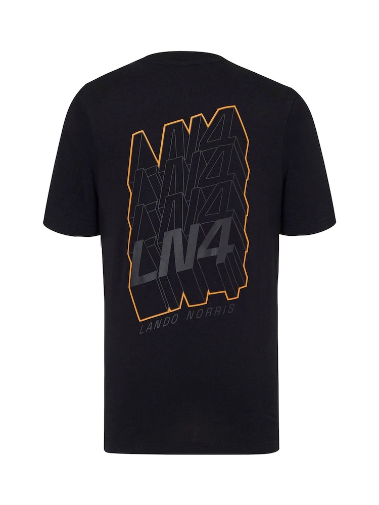 Fanatics Kids 100% Cotton F1 McLaren Lando Norris Driver Black T-Shirt - Image 3 of 3