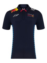 Fanatics Blue F1 Bull Racing 2024 Max Verstappen Team Polo Shirt - Image 2 of 3
