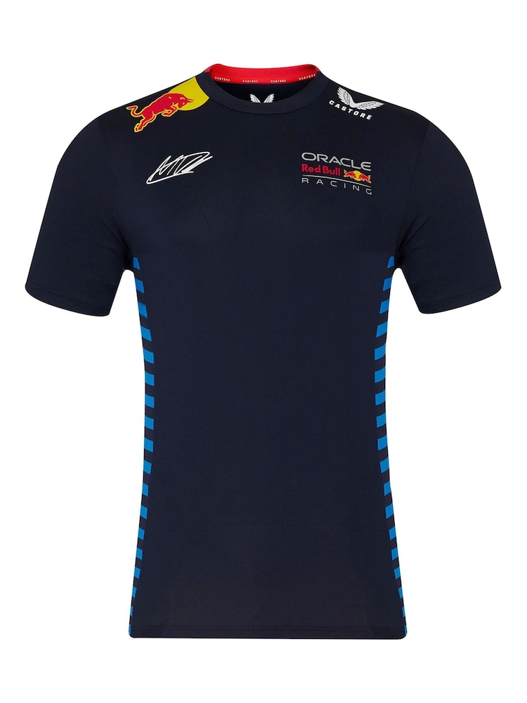 Fanatics Blue F1 Red Bull Racing 2024 Team Max Verstappen Driver T-Shirt - Image 2 of 3