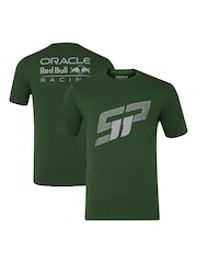 Fanatics Unisex Green 100% Cotton F1 Red Bull Racing Sergio Perez Checo Reflective T-Shirt - Image 1 of 3