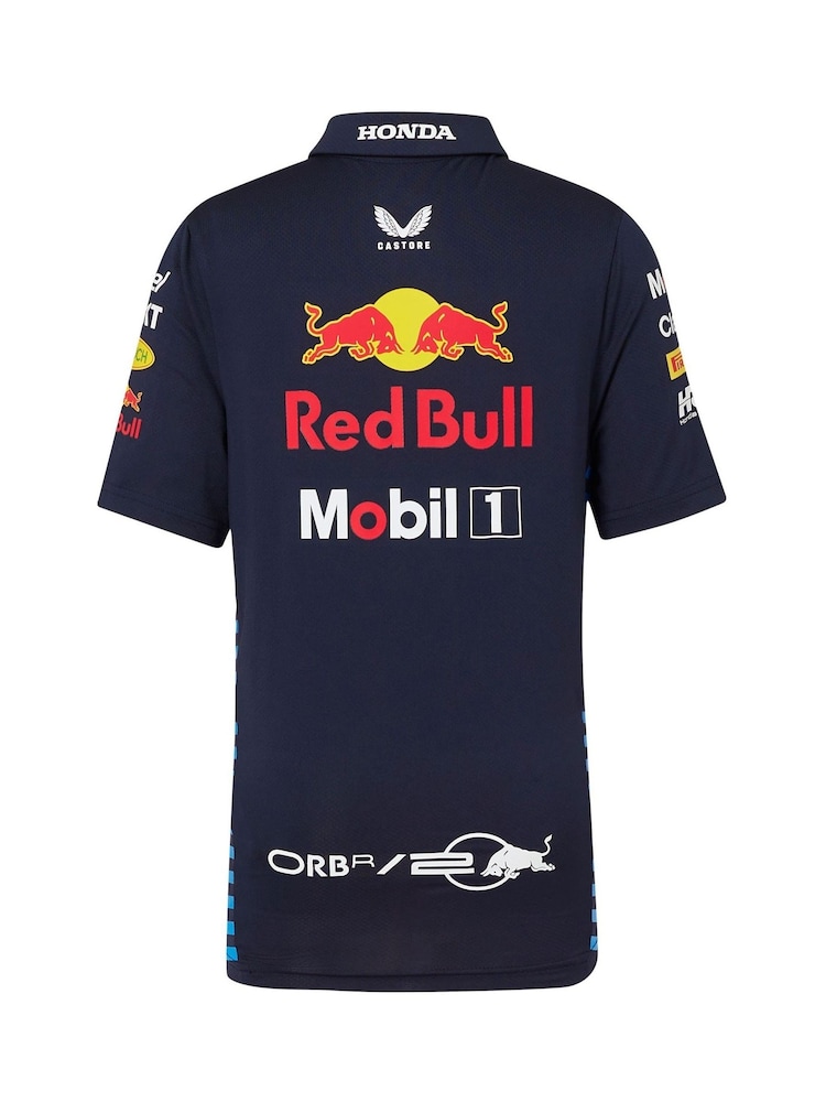 Fanatics Kids Blue F1 Bull Racing 2024 Team Polo Shirt - Image 3 of 3