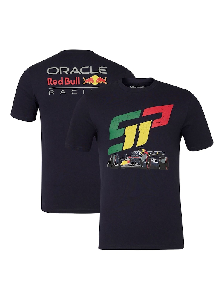 Fanatics Blue 100% Cotton F1 Bull Racing Sergio Perez Checo Race Car T-Shirt - Image 1 of 3 Fanatics Blue 100% Cotton F1 Bull Racing Sergio Perez Checo Race Car T-Shirt - Image 1 of 3