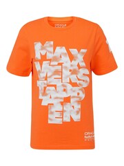 Fanatics Kids Orange 100% Cotton F1 Red Bull Racing Max Verstappen Expression Driver T-Shirt - Image 2 of 3