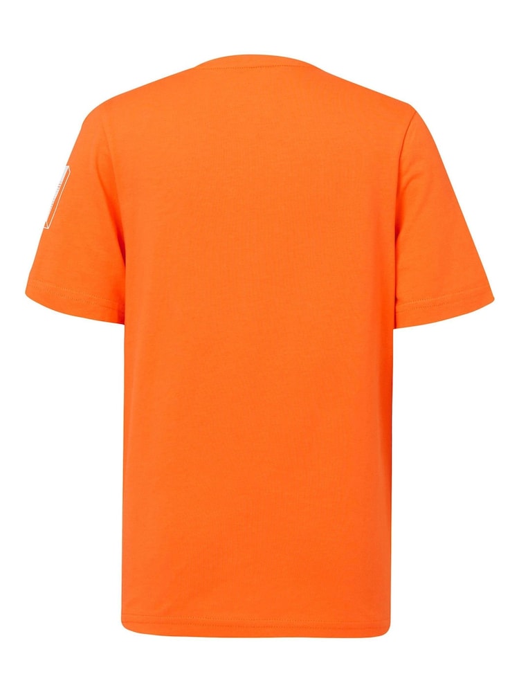 Fanatics Kids Orange 100% Cotton F1 Red Bull Racing Max Verstappen Expression Driver T-Shirt - Image 3 of 3