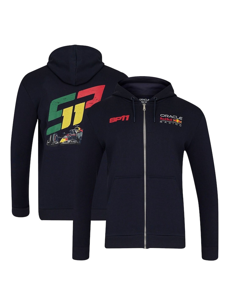 Fanatics Blue F1 Bull Racing Sergio Perez Race Car Full Zip Hoodie - Image 1 of 3