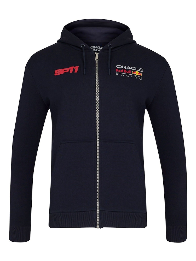 Fanatics Blue F1 Bull Racing Sergio Perez Race Car Full Zip Hoodie - Image 2 of 3