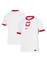 Nike White Poland Home Stadium Shirt 2024 - Image 1 of 3
