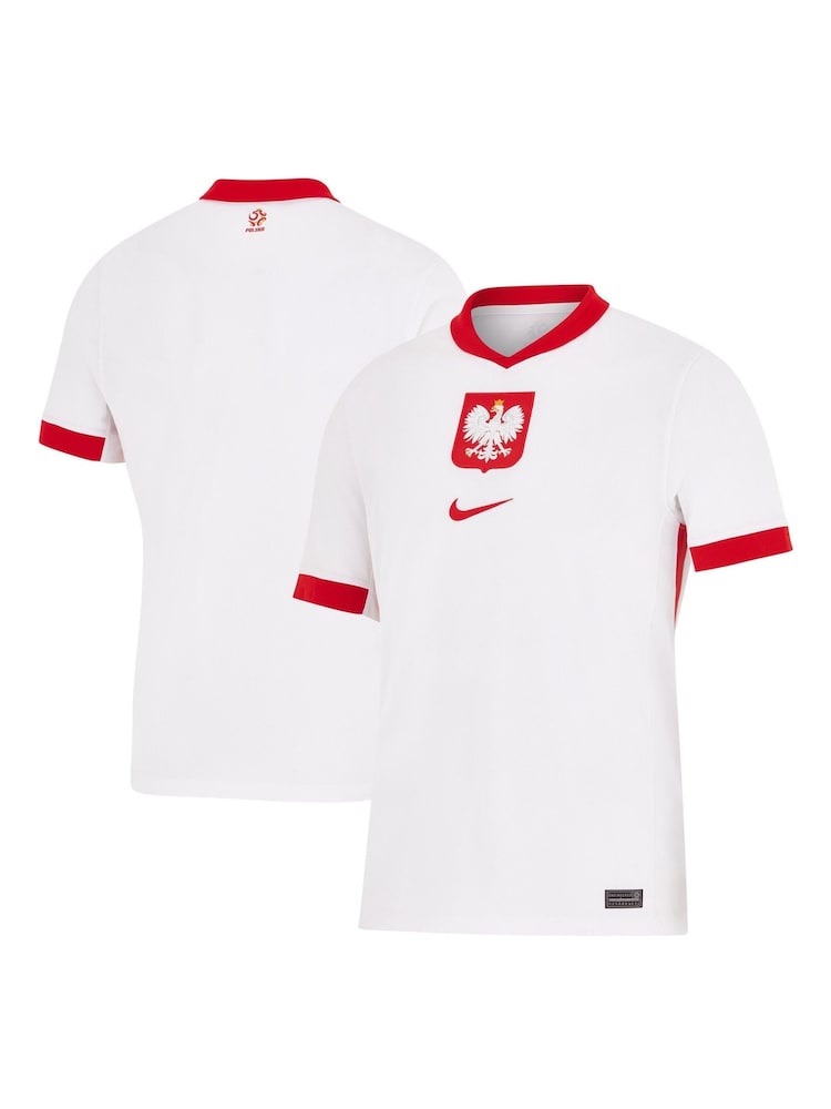 Nike White Poland Home Stadium Shirt 2024 - Image 1 of 3